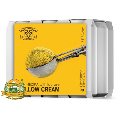 Пиво Yellow Cream, в упаковке 20шт × 0.5л.